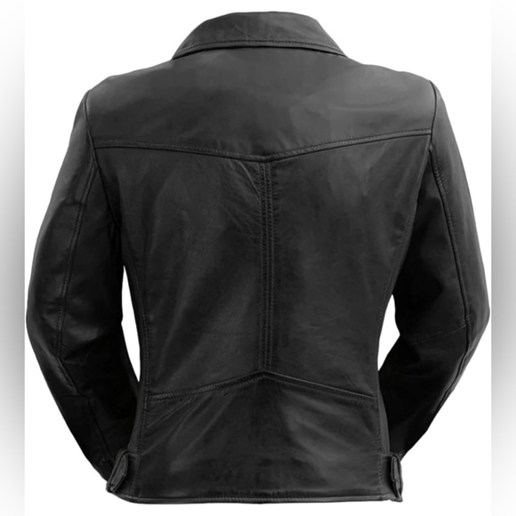 NWT Whet Blu Chloe Leather Jacket Size Large - Picture 2 of 8